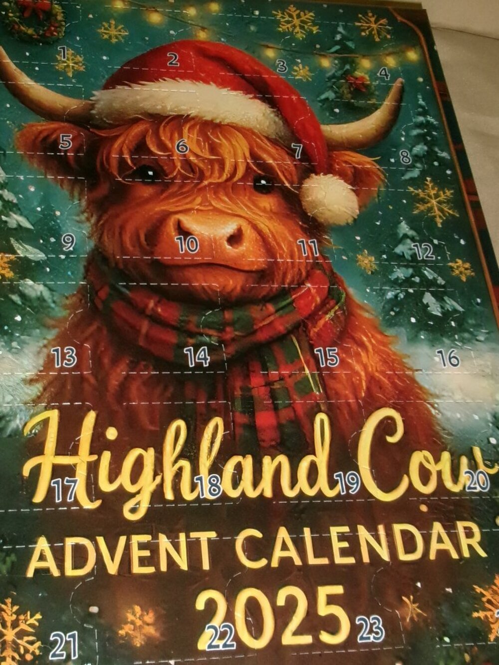 New 2025 Highland Cow Advent Calendar
